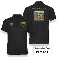 Thumbnail for PORT TOWNSEND - Poster - Double-Side Polo - Black + Name