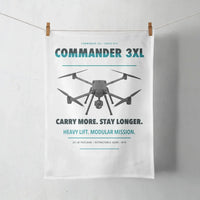 Thumbnail for Draganfly Commander 3XL design on white towel