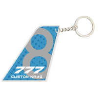 Thumbnail for Customisable Tail Boeing B777-8 Key Chain - view 2