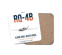 Thumbnail for RQ-4B Global Hawk design on white 1 piece coaster