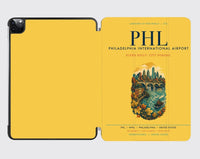 Thumbnail for Philadelphia International Airport (PHL) design on yellow ipad tablet case