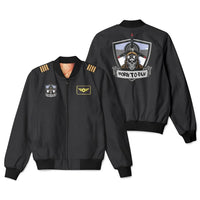 Thumbnail for Customisable Skull Pilot Patch & Customizable 3D Bomber Jacket - view 2