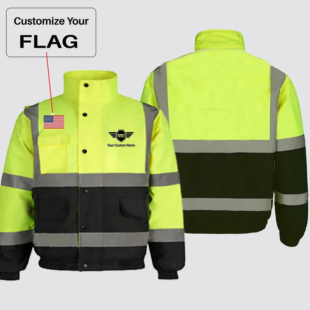 Customisable Flag & Name Winter Jacket - view 2