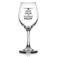 Thumbnail for Customisable Student Pilot Wine Glass - view 2