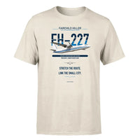 Thumbnail for Fairchild Hiller FH-227B design on beige single side