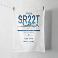 Thumbnail for Cirrus SR22T design on white towel