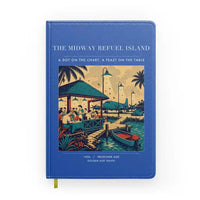 Thumbnail for VINTAGE G4309 - The Midway Refuel Island - Designed Notebooks design on blue