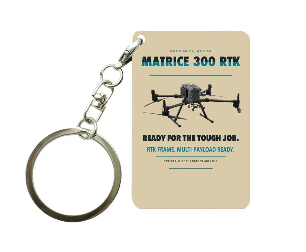 DJI Matrice 300 RTK Key Chain design on beige key chain