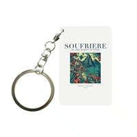 Thumbnail for SOUFRIERE - Poster - Key Chain - White