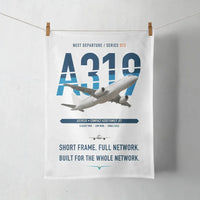 Thumbnail for Airbus A319ceo design on white towel