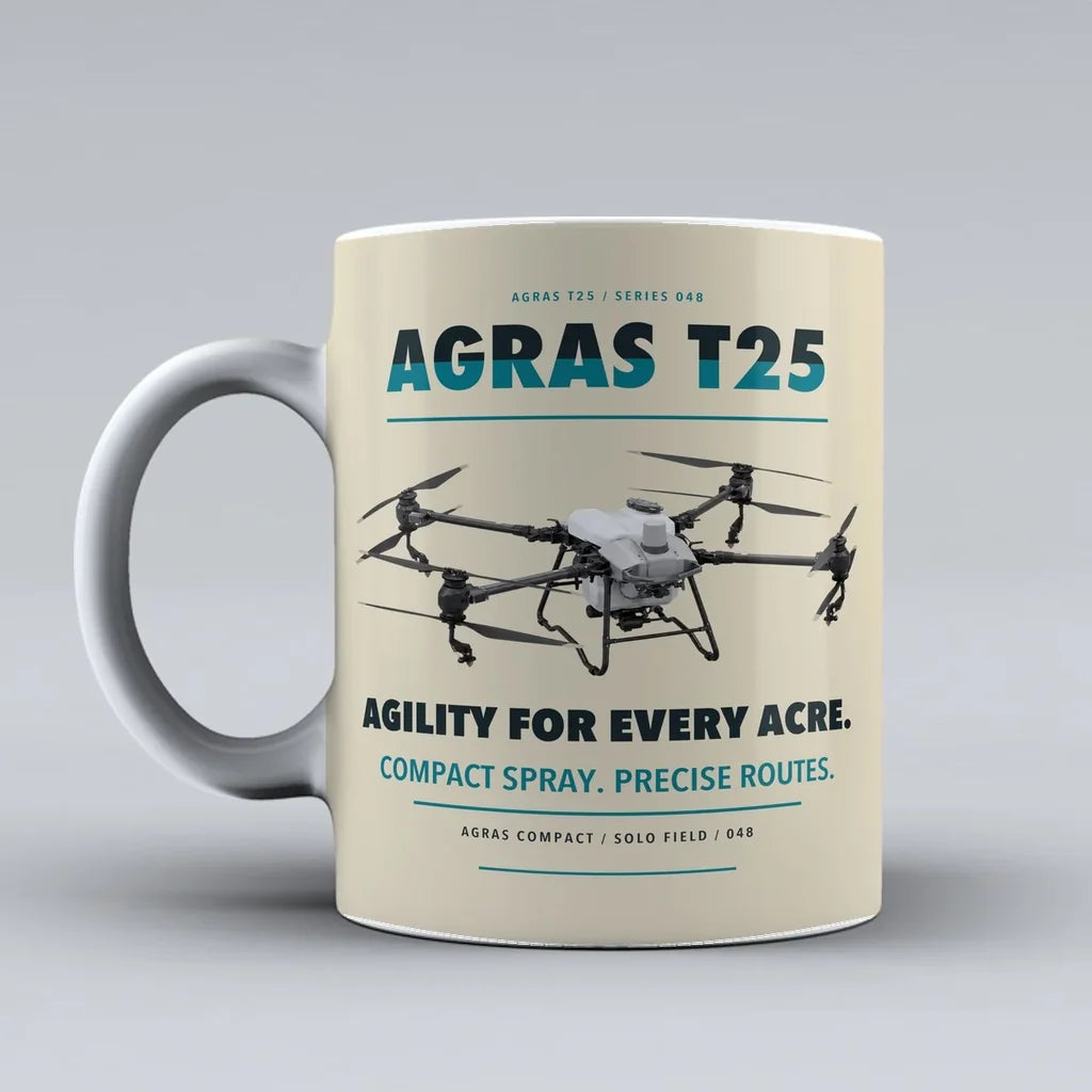 Agras T25 Mug design on beige dji