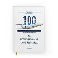 Thumbnail for Fokker 100 design on white notebook