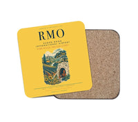 Thumbnail for Chisinau Eugen Doga International Airport (RMO) design on yellow 1 piece coaster