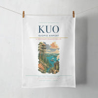 Thumbnail for Kuopio Airport (KUO) design on white towel