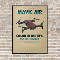 Thumbnail for DJI Mavic Air vertical canvas print - framed - beige background