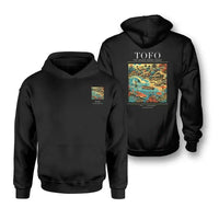 Thumbnail for TOFO - Poster - Double-Side Hoodie - Black