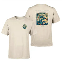 Thumbnail for VINTAGE G4168 - The Fabric And Dope Shop - Double-Side T-Shirt design on beige double side t shirt