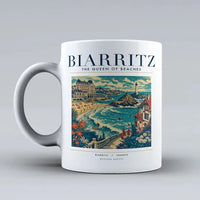Thumbnail for BIARRITZ - Poster - Mug - White