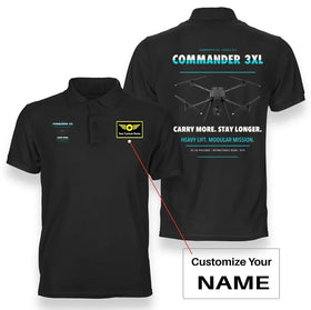 Draganfly Commander 3XL Premium Polo T-Shirts