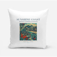 Thumbnail for SUNSHINE COAST - Poster - Pillow - White