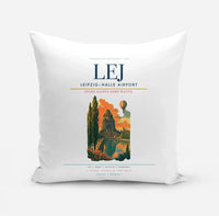 Thumbnail for Leipzig–Halle Airport (LEJ) design on white pillow