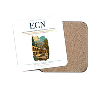 Thumbnail for Ercan International Airport (ECN) design on white 1 piece coaster