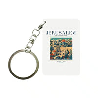 Thumbnail for JERUSALEM - Poster - Key Chain - White