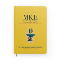 Thumbnail for Milwaukee Mitchell International Airport (MKE) design on yellow notebook