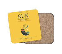 Thumbnail for La Réunion Roland Garros Airport (RUN) design on yellow 1 piece coaster