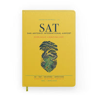 Thumbnail for San Antonio International Airport (SAT) design on yellow notebook