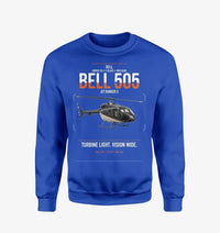 Thumbnail for Bell 505 Jet Ranger X design on blue sweatshirt