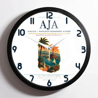 Thumbnail for Ajaccio  Napoleon Bonaparte Airport AJA Wall-Clock Framed - White