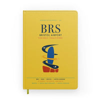 Thumbnail for Bristol Airport (BRS) design on yellow notebook