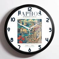 Thumbnail for PAPHOS - Poster - Wall Clock Framed - White