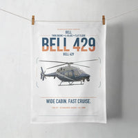 Thumbnail for Bell 429 design on white towel