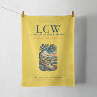 Thumbnail for London Gatwick Airport (LGW) design on yellow towel