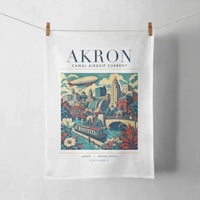 Thumbnail for AKRON - Poster - Towel - White