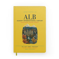 Thumbnail for Albany International Airport (ALB) design on yellow notebook
