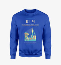 Thumbnail for Rotterdam The Hague Airport (RTM) design on blue sweatshirt