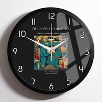 Thumbnail for VINTAGE G4235 - The Pony In The Hold - Designed Wall Clocks design on black framed