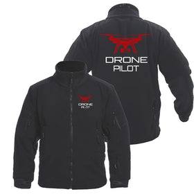 Drone Pilot Fleece Military Jackets (Customizable)