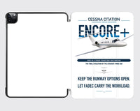 Thumbnail for Cessna Citation Encore+ design on white ipad tablet case