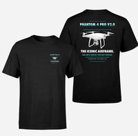 Thumbnail for DJI Phantom 4 Pro V2.0 design on black t shirt