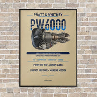 Thumbnail for PW6000 vertical canvas print - framed - beige background