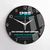 Thumbnail for Ascent AeroSystems Spirit design on black no frame wall clock