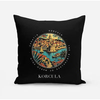 Thumbnail for KORCULA - Badge - Pillow - Black