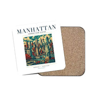 Thumbnail for MANHATTAN - Poster - Coaster - White