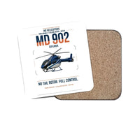 Thumbnail for MD Helicopters MD 902 Explorer design on white 1 piece coaster