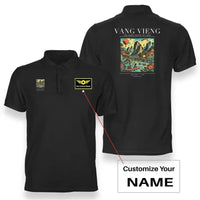 Thumbnail for VANG VIENG - Poster - Double-Side Polo - Black + Name