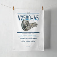 Thumbnail for V2500-A5 design on white towel